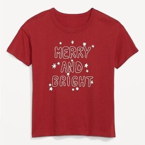 Old Navy Festive Red Tee